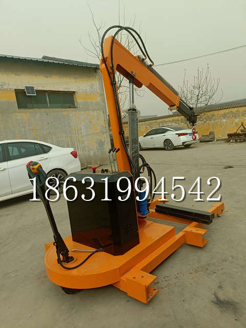 锡林浩特市自卸车厢随车吊 自制轮式四不像起重机 四驱平板吊 5吨 贵盛